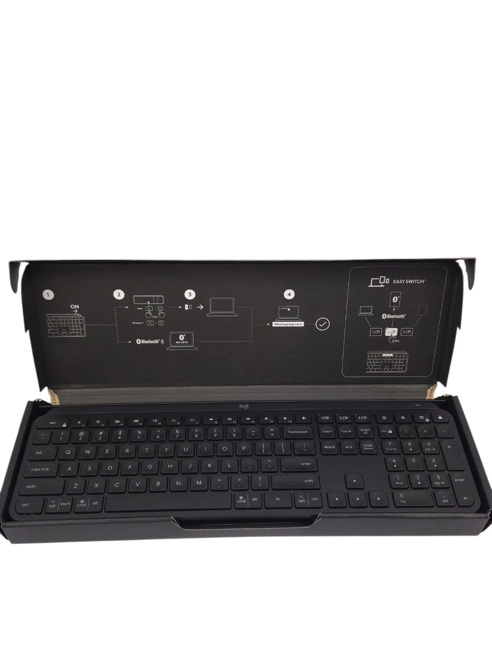 Logitech MX Keys Advanced Wireless Illuminated Keyboard Black With Dongle